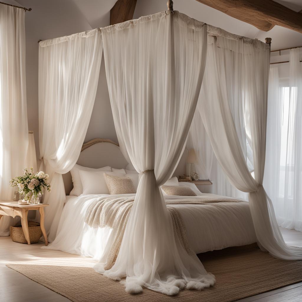 Fresh Canopy Bed Curtain Ideas