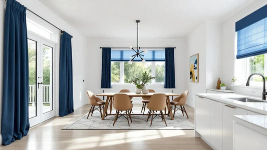Different length curtains in same room