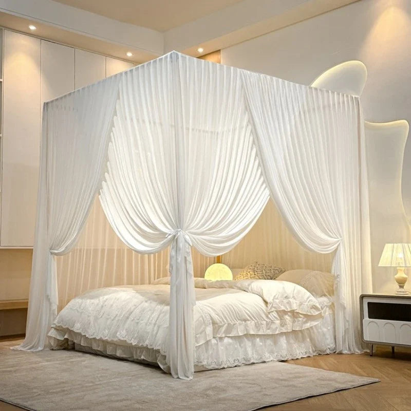 Adorn Your Canopy Bed with Stunning Sheer Curtains: A Guide