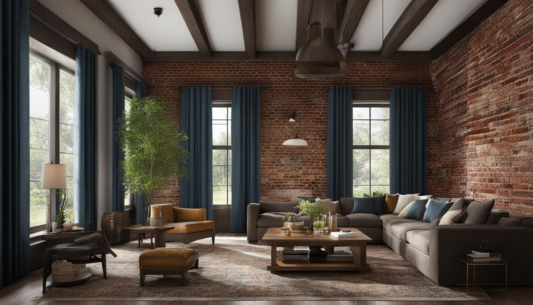 best curtains for brick walls