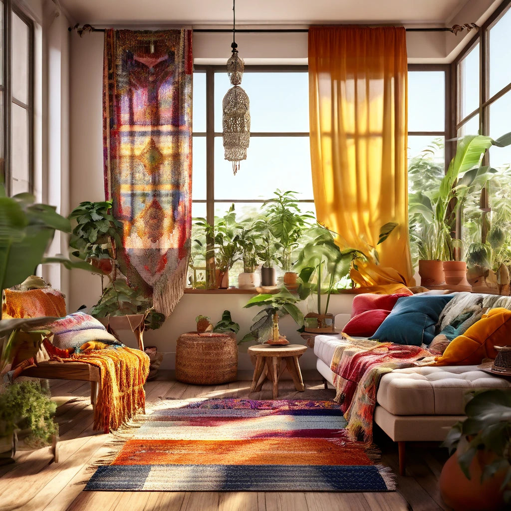 colorful eclectic curtains