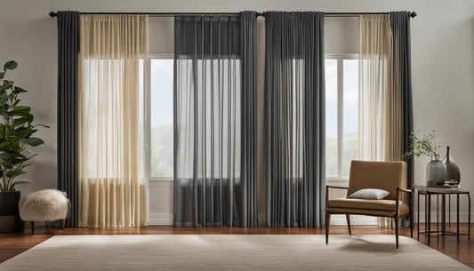 Different Colored Curtains in Same Room