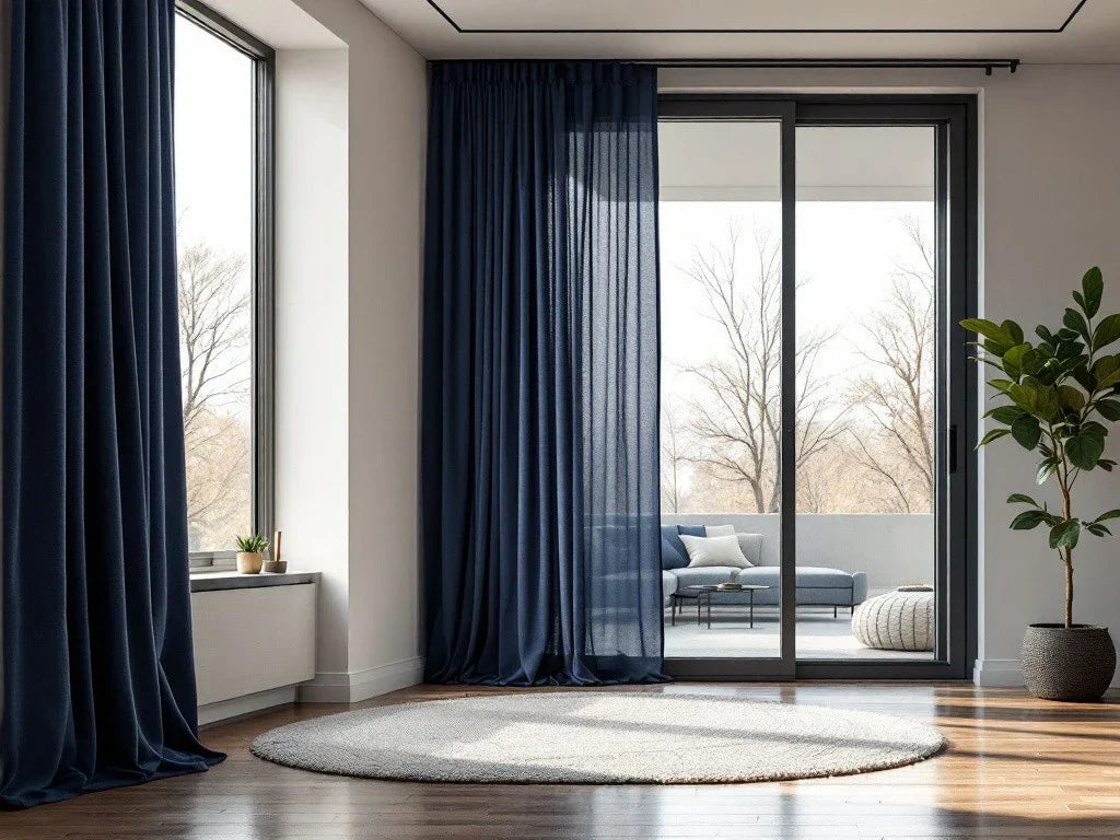 One sided curtain ideas