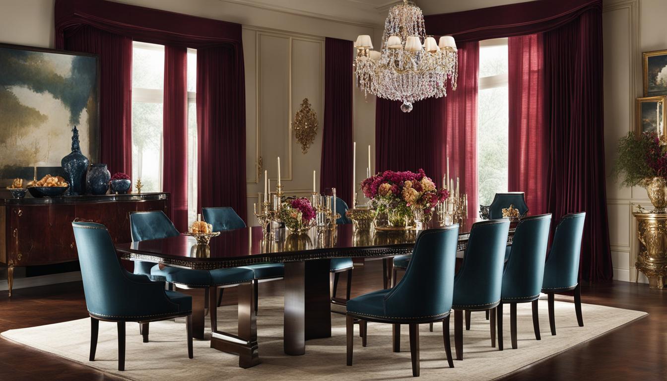 Formal Dining Room with Exquisite Drapery Ideas Dolcewe