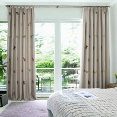 Aaliyah Cream Blackout Soundproof & Thermal Insulated Custom Curtain