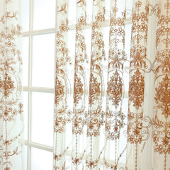 Adilynn Gaze-Vorhang mit weißen Ösen, transparent, individuell gestaltet
