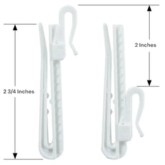 32-Pack Adjustable Curtain Pin Hooks