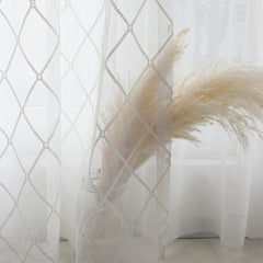 Aitana White Sheer Custom Curtain