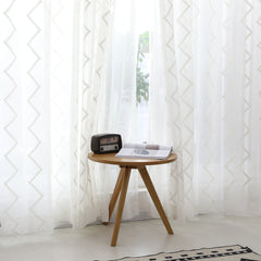 Aitana White Sheer Custom Curtain