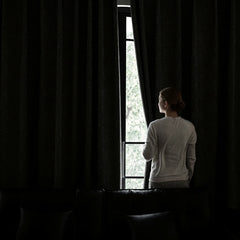 Amber Black Herringbone Jacquard Blackout Custom Curtain