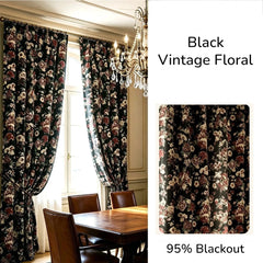 Black Vintage Floral