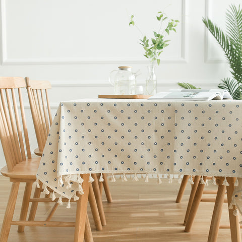 Ansley Daisy Flower Tablecloth