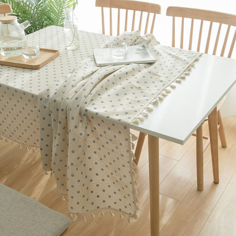 Ansley Daisy Flower Tablecloth