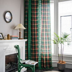 Araya Green Boho Custom Curtain
