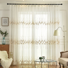 Ariadne Ivory Sheer Custom Curtain