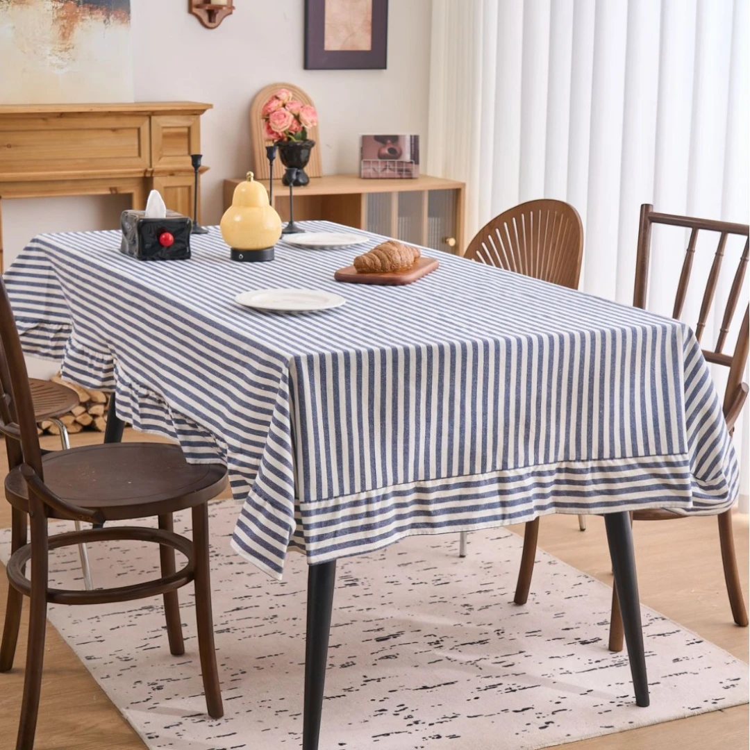 Dusty Blue Pinstripe