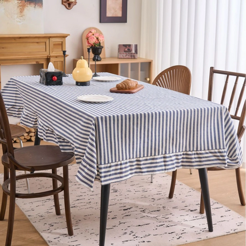 Dusty Blue Pinstripe