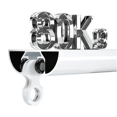 Sistema de Calha para Cortinas Sem Costura Barb Ultra-Fino em Forma de V