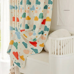 Bibi Whimsical Cloud Dreams Custom Nursery Room Curtain