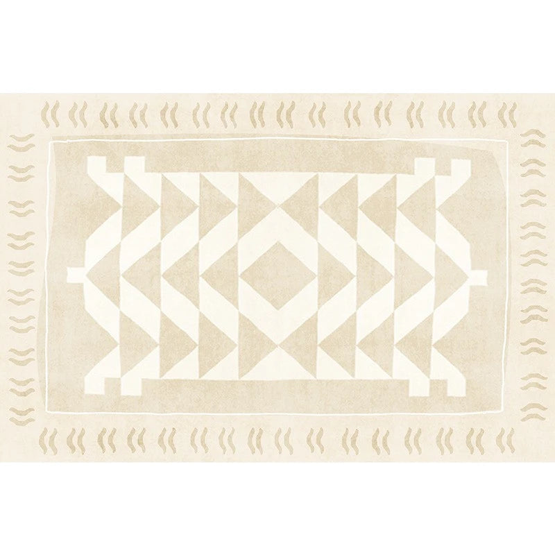 Beige Geometric Aztec