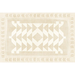 Beige Geometric Aztec