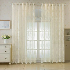 Cassidy Vintage Embroidered Floral Lace Custom Sheer Curtain