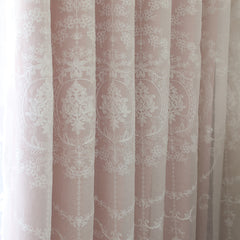 Cheya Pink Blackout Custom Curtain
