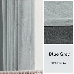 Clara Chenille Wheat Ear Jacquard Custom Room Darkening Curtain