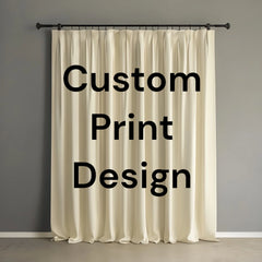 Melody Custom Photo Print Logo Room Room Darkening Curtains