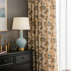 Cynthia French Country Floral Custom Room Darkening Curtain