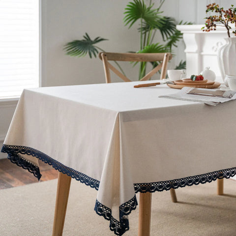 Ivory Navy Lace