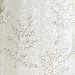 Cortina translúcida bordada de jacquard Ella Leaf