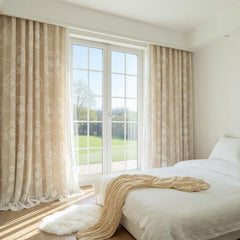 Everleigh Two-Layer Lace Botanical Blackout Thermal Custom Curtain