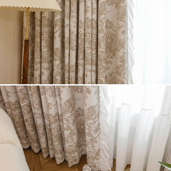 Harley Chenille Bayberry Tree Blackout Thermal Custom Curtain