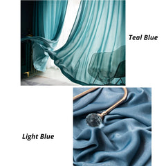 Ivy Gauze Minimalist Light Filtering Privacy Custom Curtain