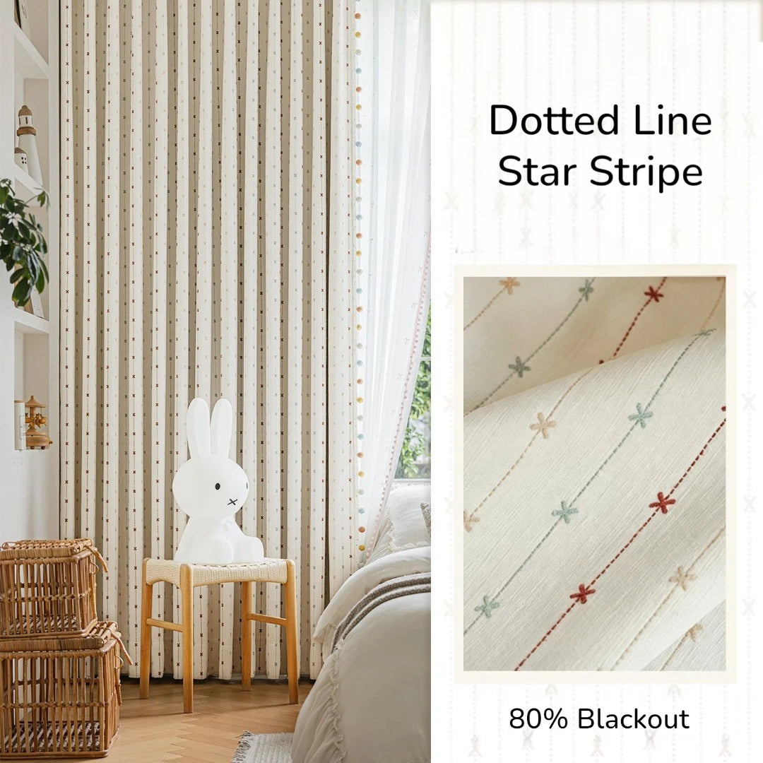 Dotted Line Star Stripe