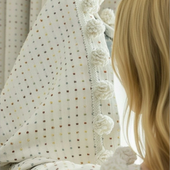Kara Sweet Pattern Jacquard Custom Nursery Curtain