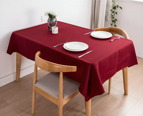 Katarina Red Solid Color Tablecloth