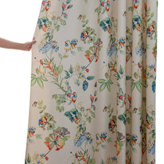 Keira Countryside Botanical Bird Custom Privacy Curtain