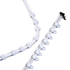 Binario per tende Kerri Slim a profilo basso, dritto e flessibile