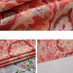 Latoya Terracotta Boho Medallion Custom Room Darkening Curtain