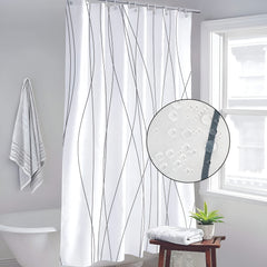 Liana Geometric Lines Shower Curtain