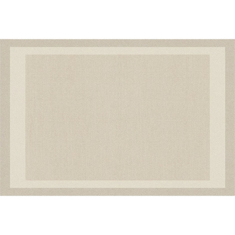 Ivory Border Textured