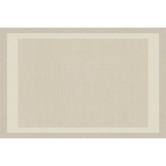 Ivory Border Textured