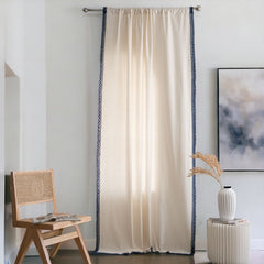 Marina Solid White Light Filtering Grommet Custom Curtain