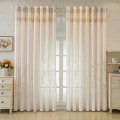 Marlene Vintage Floral Jacquard Custom Sheer Curtain
