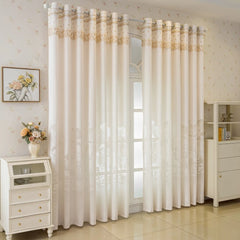 Marlene Vintage Floral Jacquard Custom Sheer Curtain
