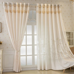 Marlene Vintage Floral Jacquard Custom Sheer Curtain