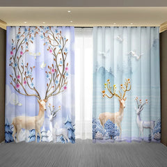 Cortinas Opacas para Quarto com Estampa Personalizada de Foto e Logótipo Melody