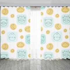 Cortinas Opacas para Quarto com Estampa Personalizada de Foto e Logótipo Melody